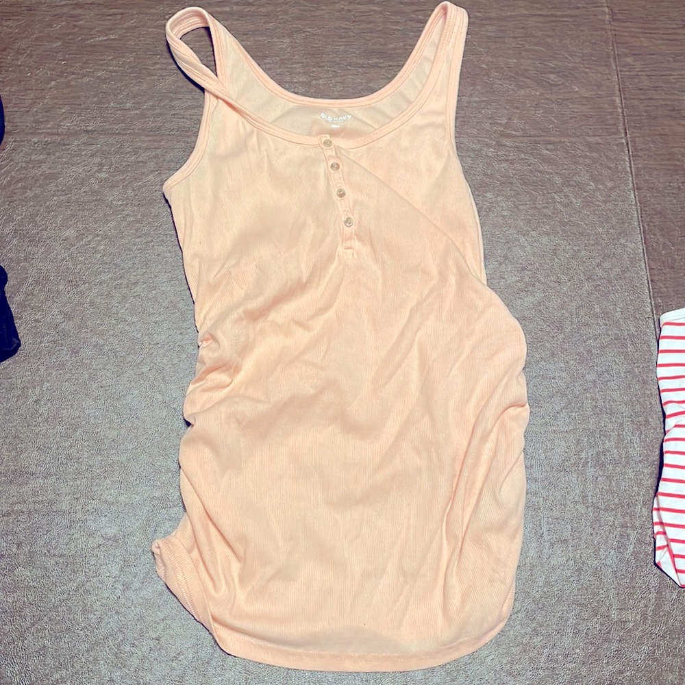 Maternity large fitted old navy thick strap tank